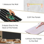 16-Pack 3D Slat Wall Panels — Soundproof Faux Wood Panels - Image 7