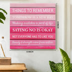 Inspirational Pink Wall Art Decor, Preppy Motivational Room Sign - Image 2