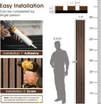Wood Slat Wall Panels 4 Pack 94.5" x 7.9", Acoustic Wooden Panel - Image 5