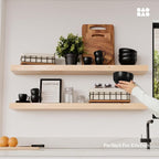 BAOBAB WORKSHOP Wood Floating Shelves - Image 2