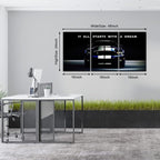 KAWAHONE Motivational Canvas Wall Art - Image 2