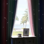 XiDi Pink & Rainbow Curtains for Kids & Girl Bedrooms - Image 9