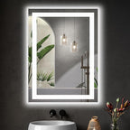 DUMOS 28.1"x36.1" LED Bathroom Mirror, Smart Anti-Fog Bathroom Vanity Mirror by DumosLifestyle