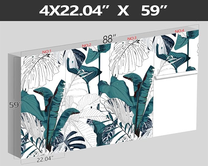 XMPMBM-Modernity Simple Geometrical Banana Leaf Fabric Wallpaper Abstraction - Image 4