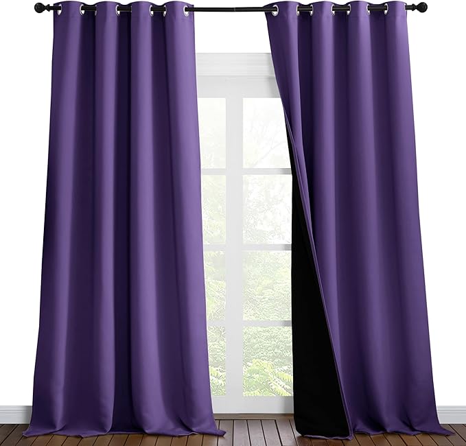 NICETOWN Total Shade Curtains and Draperies, Heavy-Duty Full Light Shading by NICETOWN