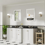 24x32 Inch White Bathroom Mirror - Image 8