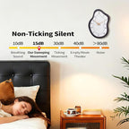 Mid Century Retro Irregular Shape Wall Clock, Silent Non-Ticking Battery - Image 3