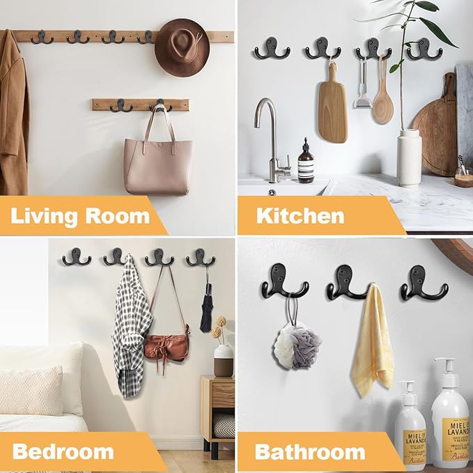 CBWLWJ 15 Pack Coat Hooks Wall Hooks - Image 2