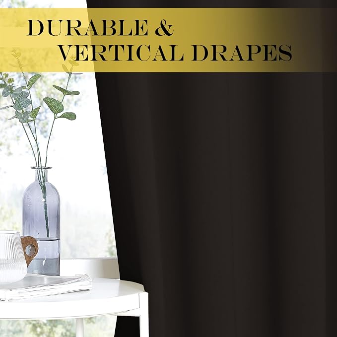 NICETOWN Bedroom Curtain Room Darkening Drapery 102 inches Length - Image 4