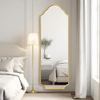 WallBeyond Arched Full Length Mirror Wall Mounted, Living Room, Hanging or - Image 4