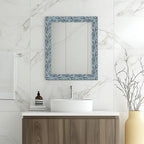 HOMETITUTE Wallpaper Border Peel and Stick Wall Border Ice Blue Fold Texture - Image 6