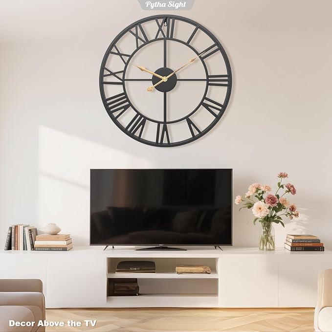 Pytha Sight 29.5 Inch Extra Giant Large Wall Clock, Oversized Modern Decorative - Image 7