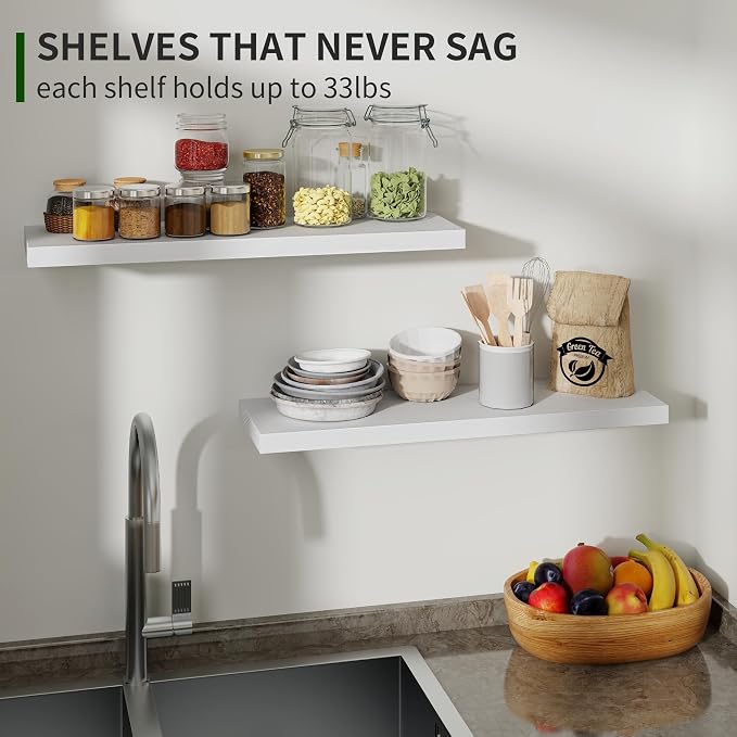 Marsmiles Wood Floating Shelves - Image 5