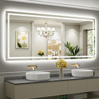 Briivue 88x38 Inch LED Bathroom Mirror by Briivuemodernmirrors