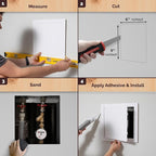 Morvat Access Panel 6x9 Inch for Drywall & Ceiling - Image 3