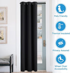 RYB Home Blackout Curtains Thermal Insulating Privacy Temporary Door Curtains - Image 2