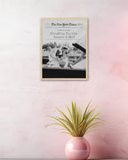 iHery Small Everything You Can Imagine Is Real Framed Trendy NewsPaper Wall Art - Image 5
