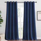 NICETOWN Navy Blackout Curtains 120" Long by NICETOWN
