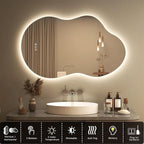 SMIROR Irregular Backlit Bathroom Mirror - Image 3