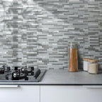 AULIGET 2 Sheets Faux Stone Peel and Stick Backsplash - Image 2
