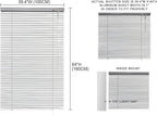 YIIBAII Mini Blinds Suitable for 40" W x 64" H Windows 1" Aluminum Horizontal - Image 6