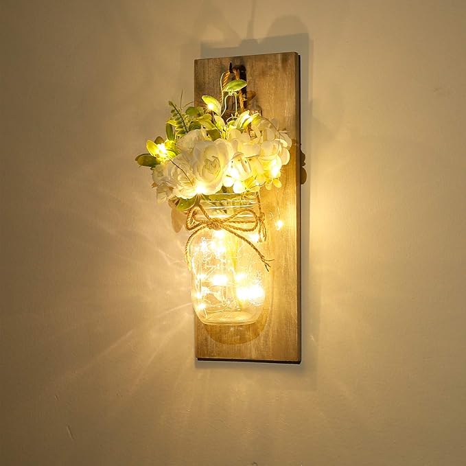 Wall Decor Mason Jar Sconces - Image 2