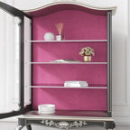 VEELIKE Magenta Pink Velvet Wallpaper Peel and Stick Self Adhesive Soft Fabric - Image 5
