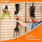 HUPBIPY Heavy Duty Garage Hooks 6 Pack, 2.8 inch Small U Shaped Hanger - Image 4