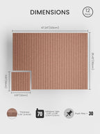 Bumusty Large Cork Board Alternative-48 x 36" Felt Bulletin Board Tiles - Image 2