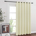 NICETOWN Blackout Sliding Door Curtain 84 inches Long, Grommet Patio Door by NICETOWN