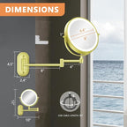 Auxmir 1X/30X Wall Mounted Makeup Mirror - Image 8