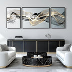 Extra Large Framed Modern Luxury Abstract Wall Art - Image 8