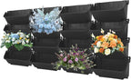 16 Pack Vertical Garden Planter, 13 inch Wall Mounted Planter - Image 2