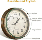 Geevon Retro Silent 18 Inch Wall Clock Non Ticking, Vintage Clock Quartz - Image 2