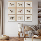 LOARTVE 9Pcs Vintage Horse Canvas Wall Art Posters, Farmhouse Horse Art Prints - Image 4