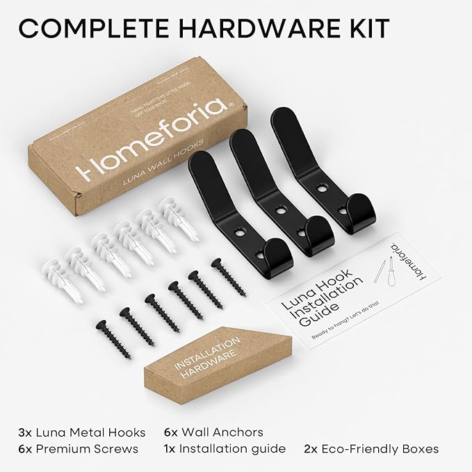 Homeforia Wall Coat Hook Rack - Image 5