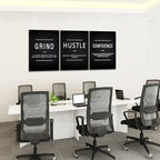 KAWAHONE Motivational Success Canvas Wall Art, Grind Hustle Confidence Wall - Image 4