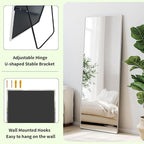 Sunniry Full Length Mirror 56x16 inch, Stand Up Mirror - Image 3