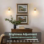 Shenmoyl Vintage Battery Operated Wall Sconce - Image 7