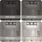 Ralbay 3 Light Dimmable Bathroom Vanity Light LED Modern Matte Black Vanity - Image 5