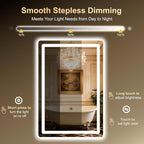 LED Bathroom Mirror, Smart Anti-Fog, Stepless Dimmable - Image 4
