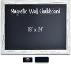 Better Office Products Magnetic Wall Chalkboard, Large Size 18" x 24", Rustic by BetterOfficeProducts
