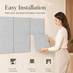 Large Cork Boards for Walls – 36" x 24" Self Adhesive Felt Wall Tiles - Image 4