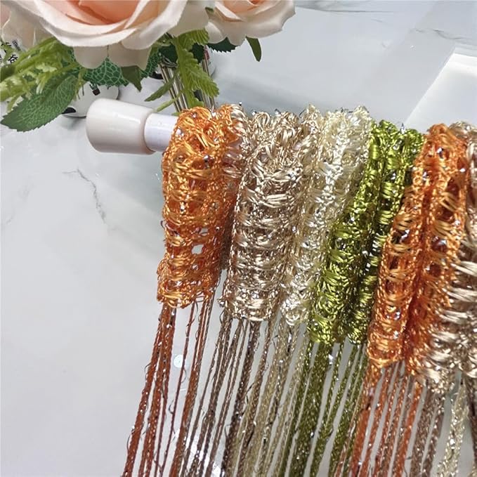 ave split Decorative Door String Curtain Wall Panel Fringe Window Room Divider - Image 3