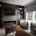 EverStone Aged Brick Faux Brick Panel, 46 7/8"W x 27"H x 1 1/4"D, Ash Color - Image 11