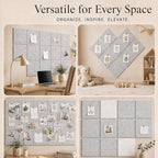 Large Cork Boards for Walls – 48" x 36" Self Adhesive Felt Wall Tiles - Image 6