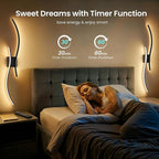 Battery Operated Wall Sconces Set of Two, 10000mAh Rechargeable Modern Wall - Image 5
