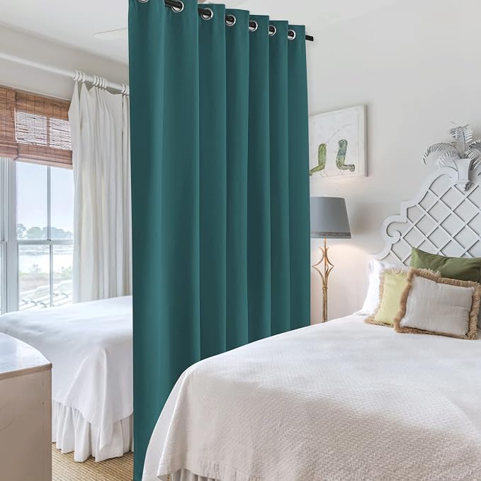 RYB HOME Room Divider Curtains Thermal Insulated Noise Reduce Privacy Window - Image 4