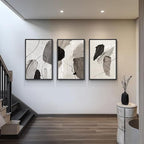 Large Framed Modern Abstract Wall Art - Image 4
