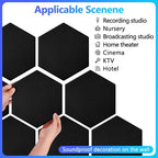 18 Pack Acoustic Panels-12"X10"X 0.4" Self-Adhesive Soundproof Wall Panels - Image 8